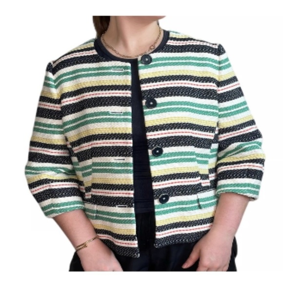 Brooks Brothers Women’s‎ Striped Colorful Blazer - Picture 1 of 7